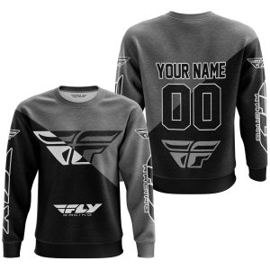 Custom name BraapGirls PREMIUM GIFT – CUSTOM NAME – FLY RACING – GREY Brands for motocross girls and dirt bike riders - Brands view 1