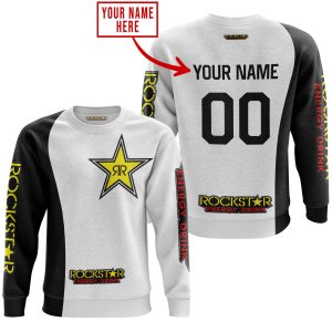 Custom name BraapGirls PREMIUM MX – CUSTOM NAME – ROCKSTAR – WHITE Brands for motocross girls and dirt bike riders - Brands view 2