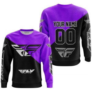 Custom name BraapGirls PREMIUM GIFT – CUSTOM NAME – FLY RACING – PURPLE Brands for motocross girls and dirt bike riders - Brands view 1