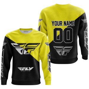 Custom name BraapGirls PREMIUM GIFT – CUSTOM NAME – FLY RACING – YELLOW Brands for motocross girls and dirt bike riders - Brands view 2
