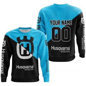 Custom name BraapGirls PREMIUM GIFT – CUSTOM NAME – HUSQVARNA – SKY BLUE Brands for motocross girls and dirt bike riders - Brands view 2