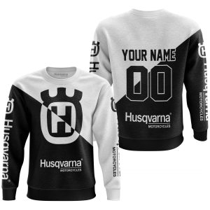 Custom name BraapGirls PREMIUM GIFT – CUSTOM NAME – HUSQVARNA – WHITE Brands for motocross girls and dirt bike riders - Brands view 1