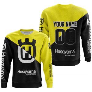 Custom name BraapGirls PREMIUM GIFT – CUSTOM NAME – HUSQVARNA – YELLOW Brands for motocross girls and dirt bike riders - Brands view 2