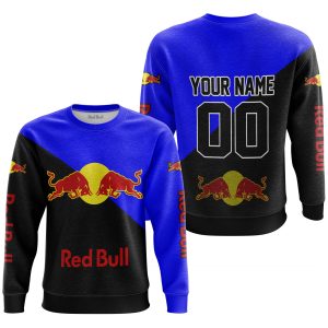 Custom name BraapGirls PREMIUM GIFT – CUSTOM NAME – REDBULL – BLUE Brands for motocross girls and dirt bike riders - Brands view 2