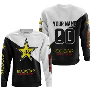 Custom name BraapGirls PREMIUM GIFT – CUSTOM NAME – ROCKSTAR ENERGY – WHITE Brands for motocross girls and dirt bike riders - Brands view 2