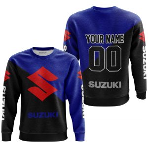 Custom name BraapGirls PREMIUM GIFT – CUSTOM NAME – SUZUKI – BLUE Brands for motocross girls and dirt bike riders - Brands view 2