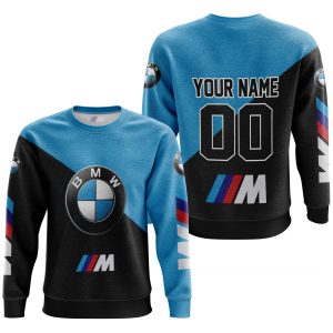 Custom name BraapGirls PREMIUM GIFT – CUSTOM NAME – BMW – SKY BLUE BMW for motocross girls and dirt bike riders - BMW view 2