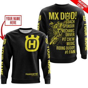 Custom name BraapGirls MX DAD – PERSONALISED GIFTS FOR CHILDREN & ADULTS – HUSQVARNA – BLACK YELLOW Brands for motocross girls and dirt bike riders - Brands ...