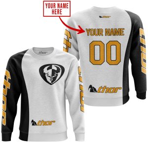 Custom name BraapGirls PREMIUM MX – CUSTOM NAME – THOR RACING – WHITE Brands for motocross girls and dirt bike riders - Brands view 2