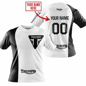 Custom name BraapGirls PREMIUM MX – CUSTOM NAME – TRIUMPH – WHITE Brands for motocross girls and dirt bike riders - Brands view 1