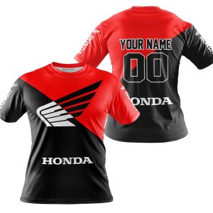 Custom name BraapGirls PREMIUM GIFT – CUSTOM NAME – HONDA – RED Brands for motocross girls and dirt bike riders - Brands view 3