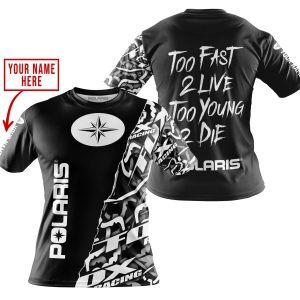 Custom name BraapGirls TOO FAST TO LIVE TOO YOUNG TO DIE – LIMITED EDITION – CUSTOM NAME – POLARIS – BLACK Brands for motocross girls and dirt bike riders - ...