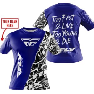 Custom name BraapGirls TOO FAST TO LIVE TOO YOUNG TO DIE – LIMITED EDITION – CUSTOM NAME – FLY RACING – NAVY Brands for motocross girls and dirt bike riders ...