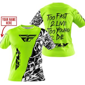 Custom name BraapGirls TOO FAST TO LIVE TOO YOUNG TO DIE – LIMITED EDITION – CUSTOM NAME – FLY RACING – NEON Brands for motocross girls and dirt bike riders ...