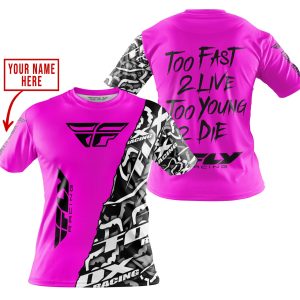 Custom name BraapGirls TOO FAST TO LIVE TOO YOUNG TO DIE – LIMITED EDITION – CUSTOM NAME – FLY RACING – PINK Brands for motocross girls and dirt bike riders ...