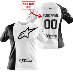 Custom name BraapGirls PREMIUM MX – CUSTOM NAME – ALPINESTARS – WHITE Alpinestars for motocross girls and dirt bike riders - Alpinestars view 3