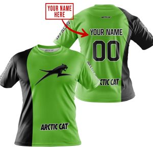 Custom name BraapGirls PREMIUM MX – CUSTOM NAME – ARCTIC CAT – GREEN Arctic Cat for motocross girls and dirt bike riders - Arctic Cat view 3