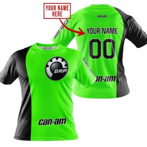 Custom name BraapGirls PREMIUM MX – CUSTOM NAME – CAN AM – GREEN Brands for motocross girls and dirt bike riders - Brands view 3