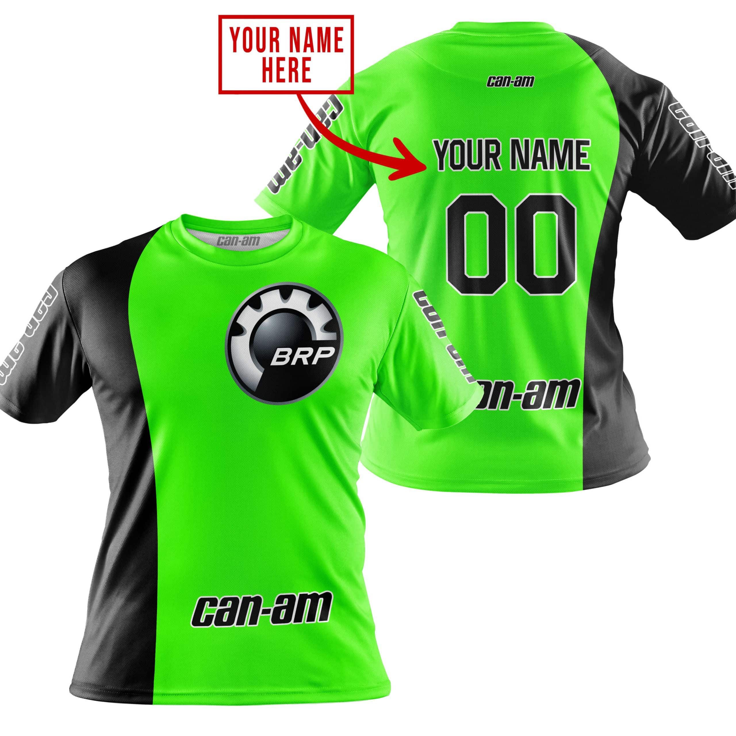 PREMIUM MX - CUSTOM NAME - CAN AM - GREEN view 5