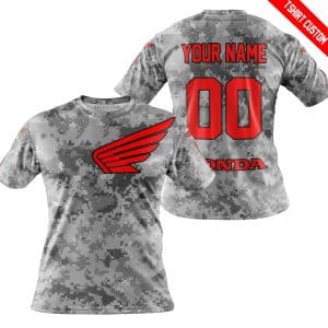 Custom name BraapGirls LIMITED EDITION PRODUCTS – US ARMY V1 – HONDA RACING V1 – CUSTOM NAME Brands for motocross girls and dirt bike riders - Brands view 3