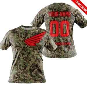 Custom name BraapGirls LIMITED EDITION PRODUCTS – US ARMY V3 – HONDA RACING V1 – CUSTOM NAME Brands for motocross girls and dirt bike riders - Brands view 3