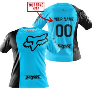 Custom name BraapGirls PREMIUM MX – CUSTOM NAME – FOX RACING -SKY BLUE Brands for motocross girls and dirt bike riders - Brands view 1