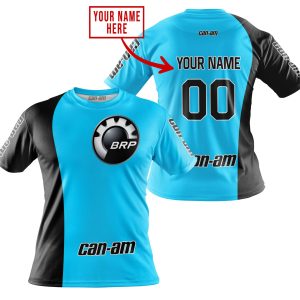 Custom name BraapGirls PREMIUM MX – CUSTOM NAME – CAN AM – SKY BLUE Brands for motocross girls and dirt bike riders - Brands view 3