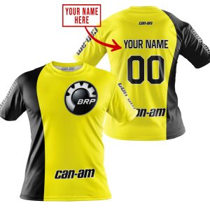 Custom name BraapGirls PREMIUM MX – CUSTOM NAME – CAN AM – YELLOW Brands for motocross girls and dirt bike riders - Brands view 3
