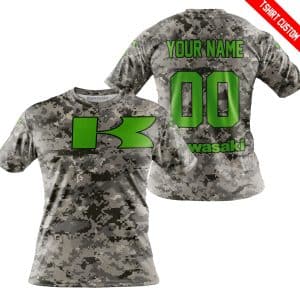 Custom name BraapGirls LIMITED EDITION PRODUCTS – US ARMY – KAWASAKI RACING V1 – CUSTOM NAME Brands for motocross girls and dirt bike riders - Brands view 3
