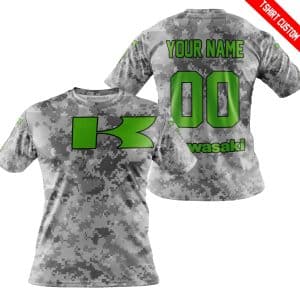 Custom name BraapGirls LIMITED EDITION PRODUCTS – US ARMY V1 – KAWASAKI RACING V1 – CUSTOM NAME Brands for motocross girls and dirt bike riders - Brands view 3