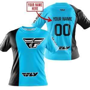Custom name BraapGirls PREMIUM MX – CUSTOM NAME – FLY RACING – SKY BLUE Brands for motocross girls and dirt bike riders - Brands view 3