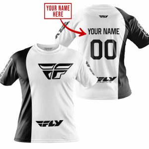Custom name BraapGirls PREMIUM MX – CUSTOM NAME – FLY RACING – WHITE Brands for motocross girls and dirt bike riders - Brands view 3