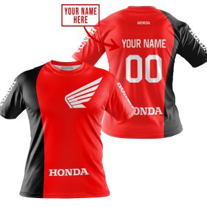 Custom name BraapGirls PREMIUM MX – CUSTOM NAME – HONDA – RED Brands for motocross girls and dirt bike riders - Brands view 3