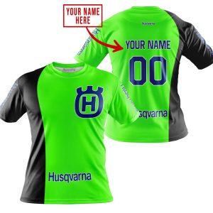 Custom name BraapGirls PREMIUM MX – CUSTOM NAME – HUSQVARNA – GREEN Brands for motocross girls and dirt bike riders - Brands view 3