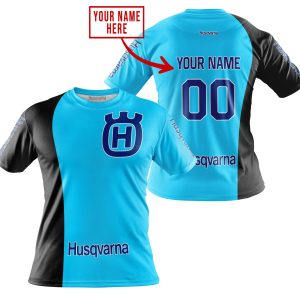 Custom name BraapGirls PREMIUM MX – CUSTOM NAME – HUSQVARNA – SKY BLUE Brands for motocross girls and dirt bike riders - Brands view 3