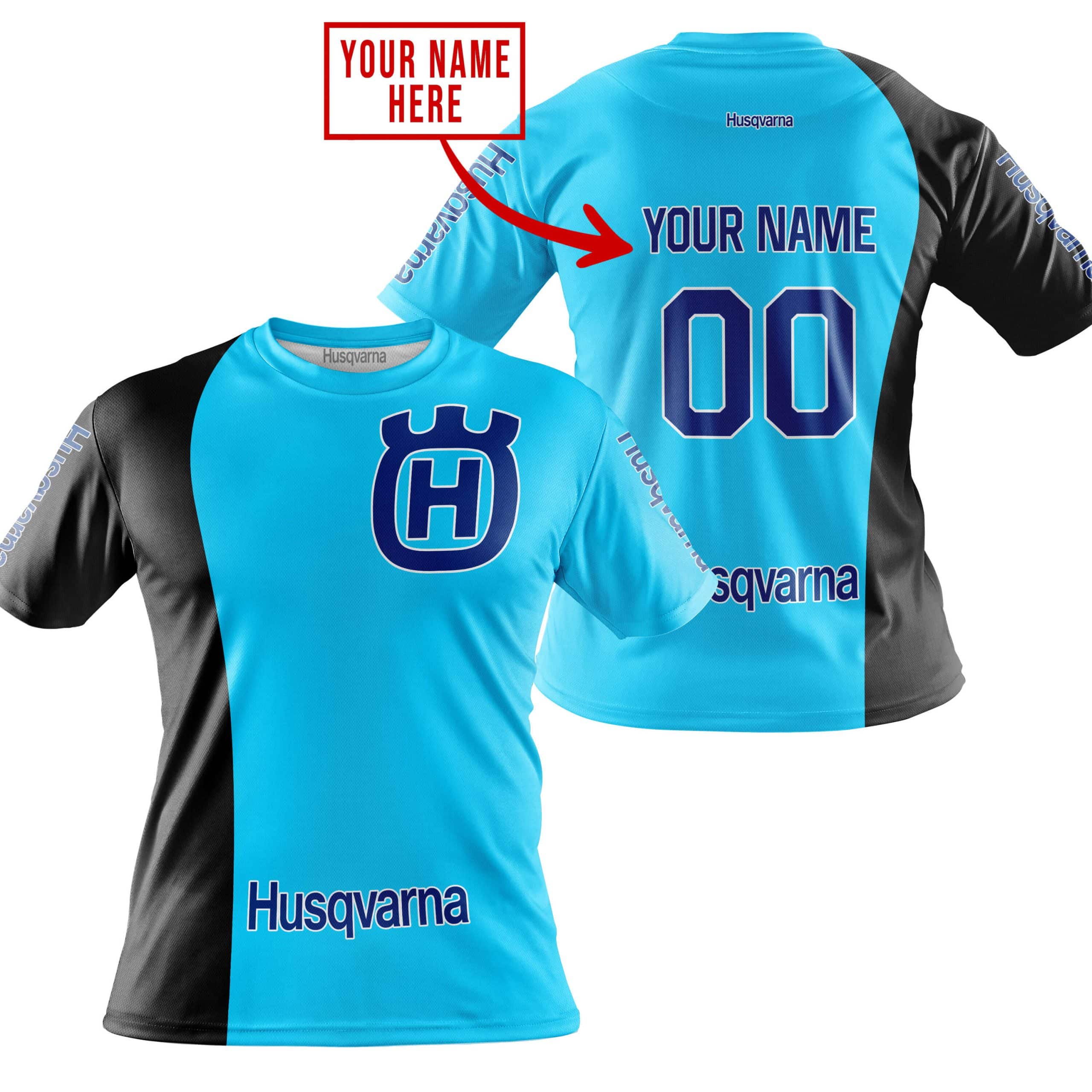 PREMIUM MX - CUSTOM NAME - HUSQVARNA - SKY BLUE view 5