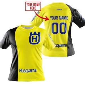 Custom name BraapGirls PREMIUM MX – CUSTOM NAME – HUSQVARNA – YELLOW Brands for motocross girls and dirt bike riders - Brands view 3