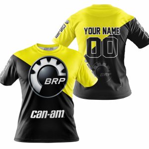 Custom name BraapGirls PREMIUM GIFT – CUSTOM NAME – CAN-AM – YELLOW Brands for motocross girls and dirt bike riders - Brands view 3
