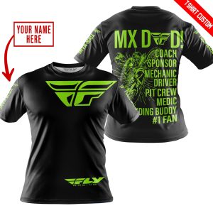 Custom name BraapGirls MX DAD – PERSONALISED GIFTS FOR CHILDREN & ADULTS – FLY RACING – GREEN 1 Brands for motocross girls and dirt bike riders - Brands view 3