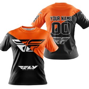 Custom name BraapGirls PREMIUM GIFT – CUSTOM NAME – FLY RACING – ORANGE Brands for motocross girls and dirt bike riders - Brands view 3