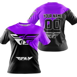 Custom name BraapGirls PREMIUM GIFT – CUSTOM NAME – FLY RACING – PURPLE Brands for motocross girls and dirt bike riders - Brands view 3