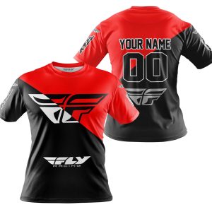 Custom name BraapGirls PREMIUM GIFT – CUSTOM NAME – FLY RACING – RED Brands for motocross girls and dirt bike riders - Brands view 3