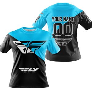 Custom name BraapGirls PREMIUM GIFT – CUSTOM NAME – FLY RACING – SKY BLUE Brands for motocross girls and dirt bike riders - Brands view 2