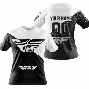 Custom name BraapGirls PREMIUM GIFT – CUSTOM NAME – FLY RACING – WHITE Brands for motocross girls and dirt bike riders - Brands view 3