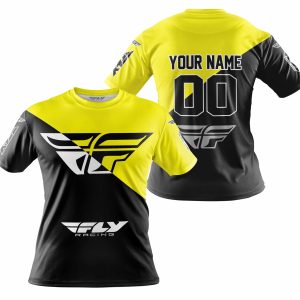 Custom name BraapGirls PREMIUM GIFT – CUSTOM NAME – FLY RACING – YELLOW Brands for motocross girls and dirt bike riders - Brands view 3