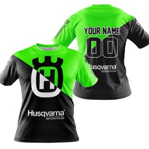 Custom name BraapGirls PREMIUM GIFT – CUSTOM NAME – HUSQVARNA – GREEN Brands for motocross girls and dirt bike riders - Brands view 3
