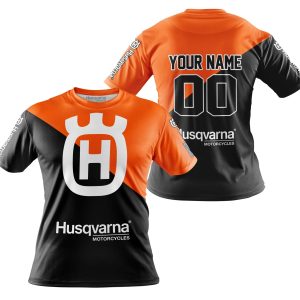 Custom name BraapGirls PREMIUM GIFT – CUSTOM NAME – HUSQVARNA – ORANGE Brands for motocross girls and dirt bike riders - Brands view 3