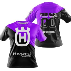 Custom name BraapGirls PREMIUM GIFT – CUSTOM NAME – HUSQVARNA – PURPLE Brands for motocross girls and dirt bike riders - Brands view 3