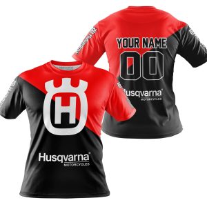 Custom name BraapGirls PREMIUM GIFT – CUSTOM NAME – HUSQVARNA – RED Brands for motocross girls and dirt bike riders - Brands view 3