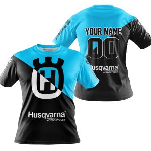 Custom name BraapGirls PREMIUM GIFT – CUSTOM NAME – HUSQVARNA – SKY BLUE Brands for motocross girls and dirt bike riders - Brands view 3